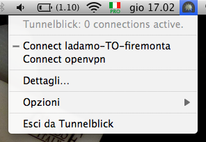 TunnelBlick, OpenVPN client MAC OS X